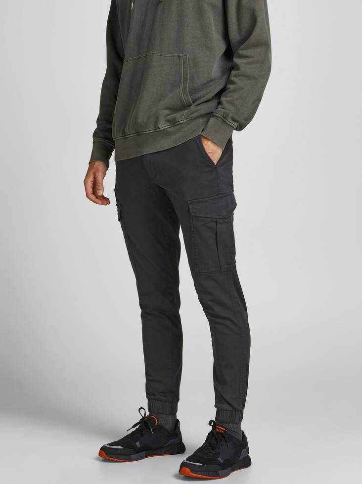 Jack&Jones Pants Marco cuffed black - Men's trousers - 132827 - 1