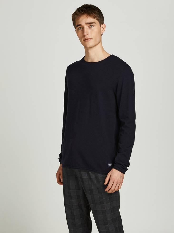 Jack&Jones Sweater Hill Crewneck black - Men's knitwear - 134077 - 1
