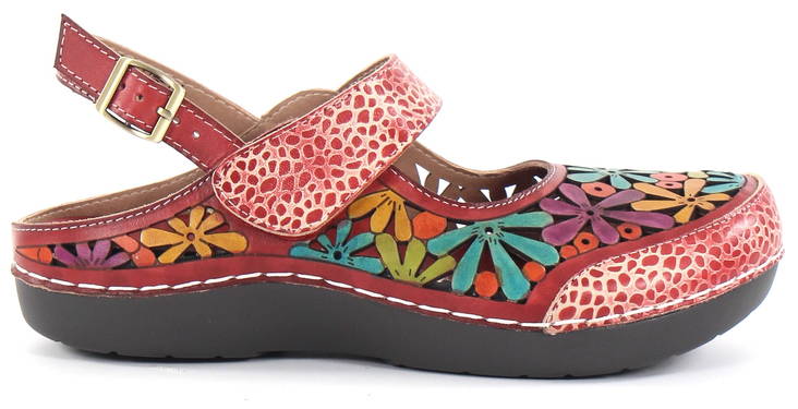 Laura Vita Sandals Billy 04, Red - Women's sandals - 125407 - 1