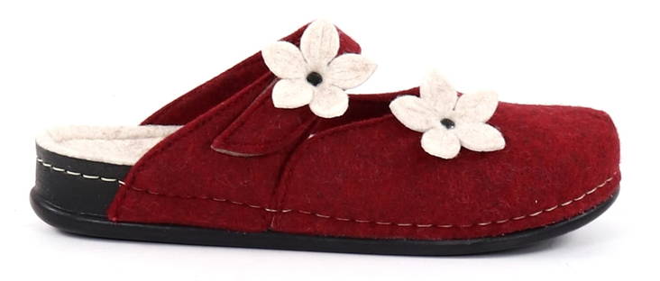 Migant Slippers A927-23, burgundy - Women's slippers - 129727 - 1