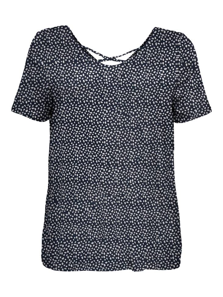 Only Carmakoma T-Shirt Bandana Blue / Spotted - Women's T-shirts - 133757 - 1