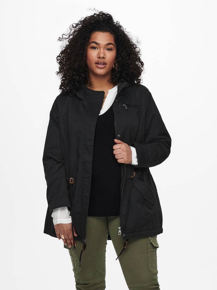 Only Carmakoma plus-sized jacket New Lorca black - Women's light jackets - 129997 - 1