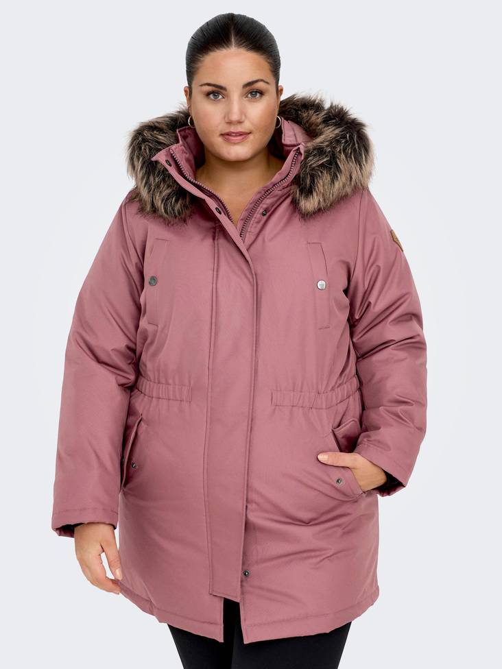 Only Carmakoma Coat Irena rose brown - Women's winter jackets - 134597 - 1