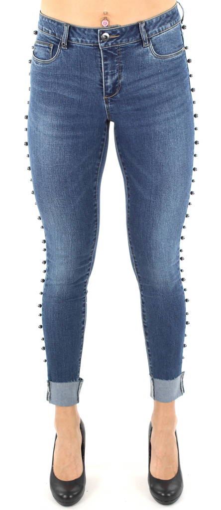 Only Jeans Reg Studank, Blue - Women's jeans - 121697 - 1
