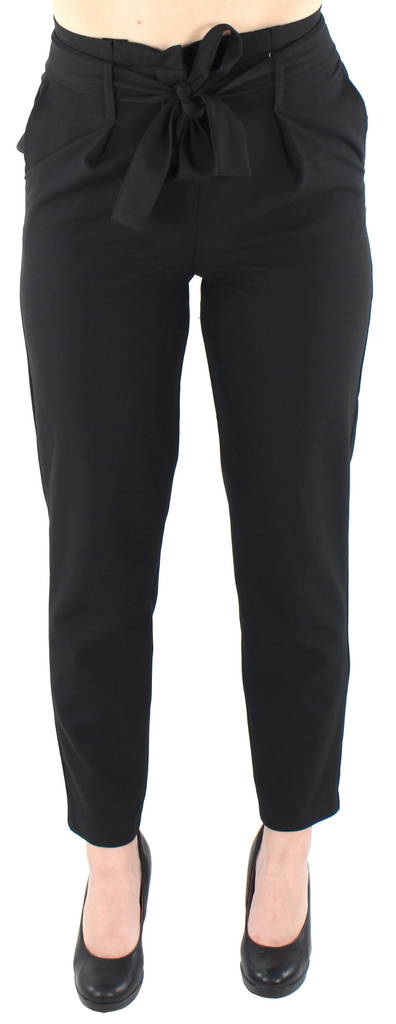 Only Pants Nicole paperbag, Black - Women's trousers - 122727 - 1