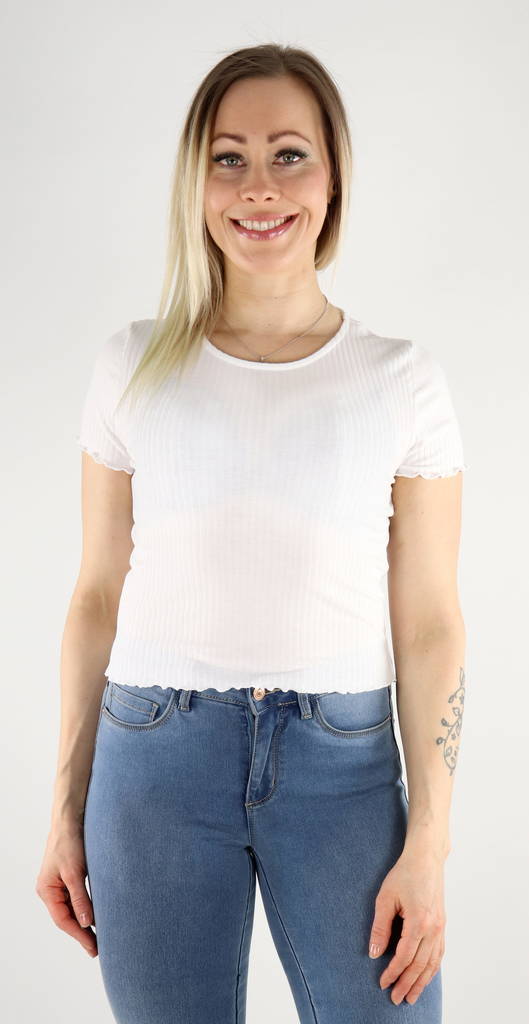 Only T-Shirt Emma Short, white - Women's T-shirts - 130877 - 1