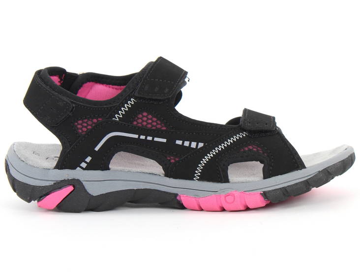 Polecat Sandals 413-4621, Black/Fuchsia - Women's sandals - 128537 - 1
