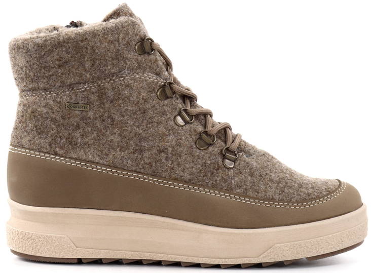 Pomar Felt Ankle Boots Pilvi 37240 sand felt - Women's ankle boots - 132457 - 1