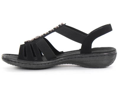 Rieker svart top sandal