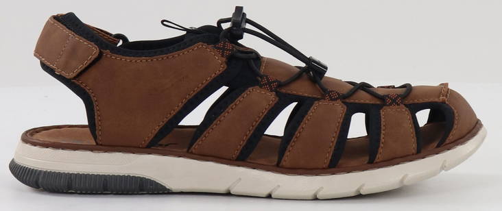 Rieker sandals 25246-24 brown - Men's walking shoes - 135337 - 1