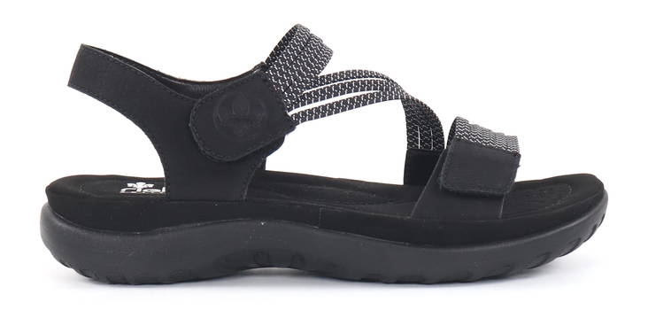 Rieker Sandals 64870-00 black - Rieker women`s sandals - 133407 - 1