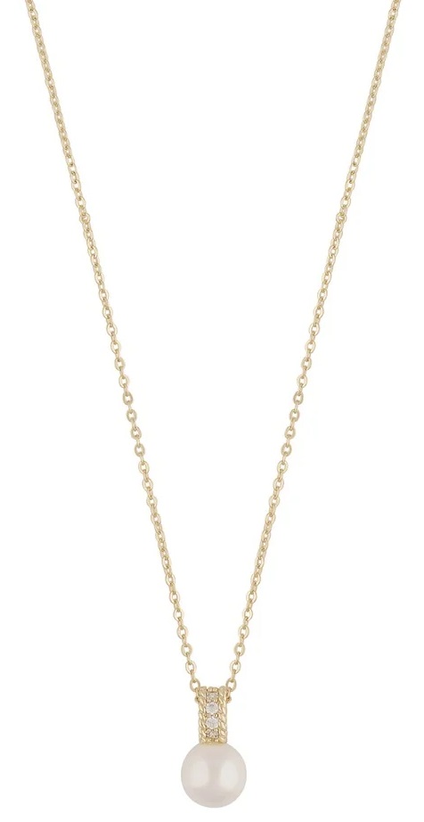 Snö of Sweden Necklace Lydia gold/white - Necklaces - 135317 - 1