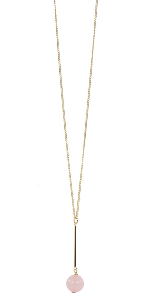 Snö of Sweden Necklace Rimii big pendant 42 gold - Necklaces - 123817 - 1