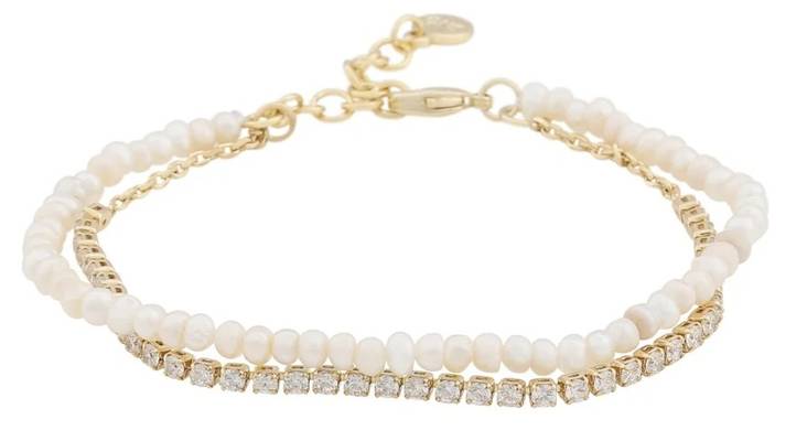 Snö of Sweden Bracelet Saga g/clear - Bracelets - 134997 - 1