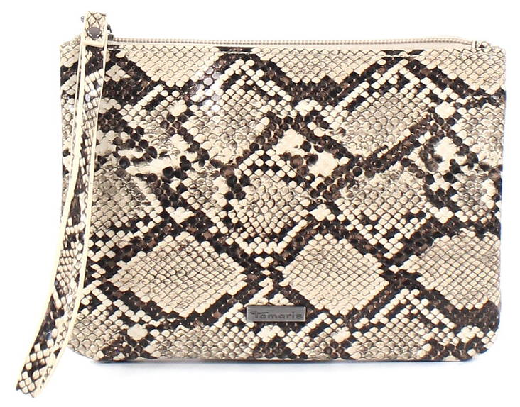 Tamaris Makeup Bag Kendra, Beige/Snake - Handbags - 124927 - 1