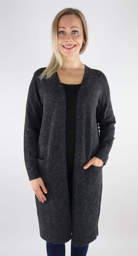 Vero Moda Cardigan long, black - Women's knitwear - 131607 - 1