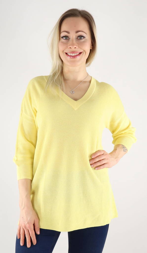 Vero Moda Sweater Newlexsun long lemon - Women's knitwear - 130117 - 1