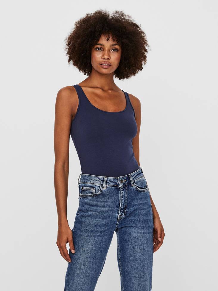 Vero Moda Women's basic top Maxi my long black iris - Women's tank tops - 129067 - 1