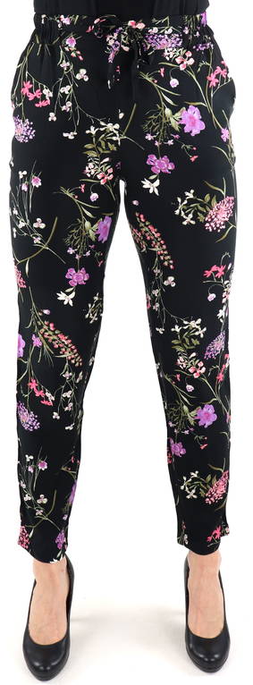 Vero Moda Pants Easy loose, black/mille - Stilettoshop.eu webstore