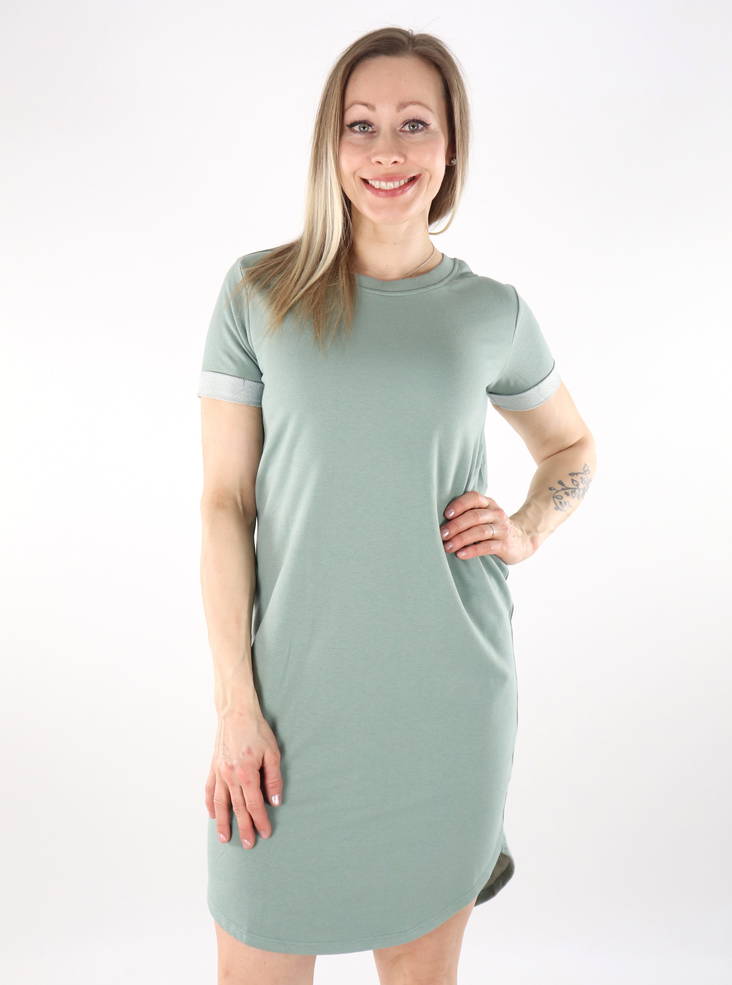 JDY women's sweatshirt dress chinois green - Dresses and tunics - 135757 - 1