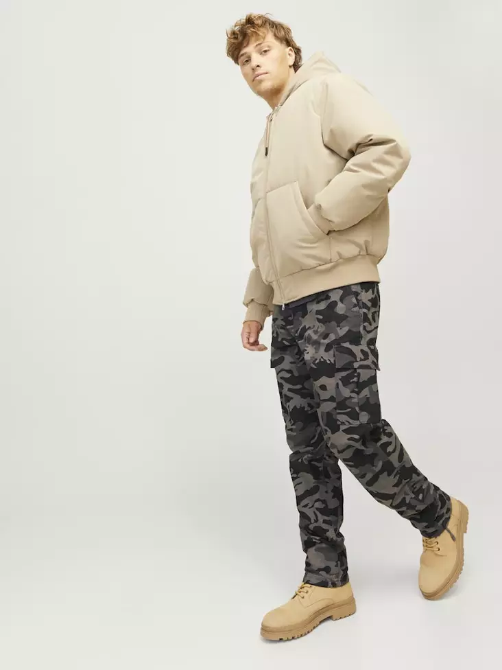 Jack&Jones men's Cargo Pants Kane Cargo grey/camo