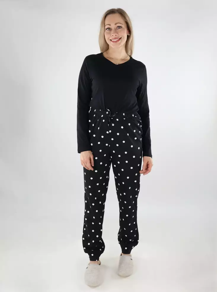 Only women's pajama set black/big preppy - Women's nightwear - 137377 - 1