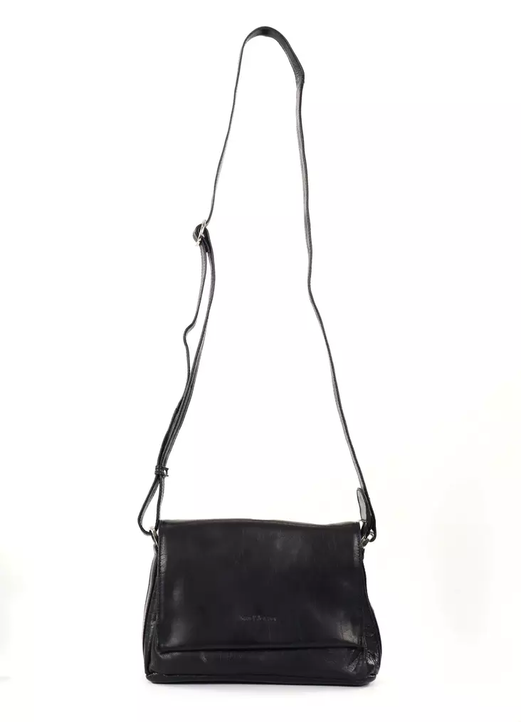 The Monte genuine leather shoulder bag 6053140 black - Handbags - 138737 - 1