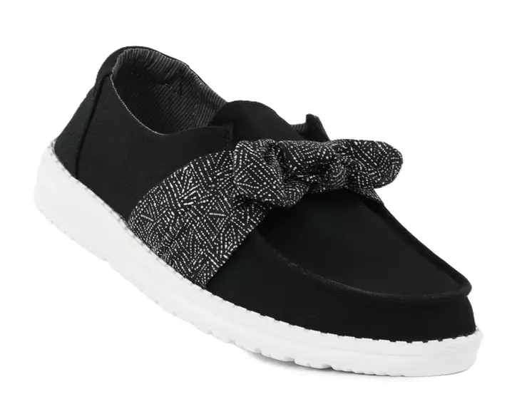 HEYDUDE women's shoes Wendy Bow Essentials black - Women's walking shoes - 138757 - 1
