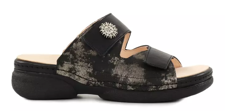 Think! women's Mules Cambio 000822-3000 black/beige - Women's work shoes - 138807 - 1