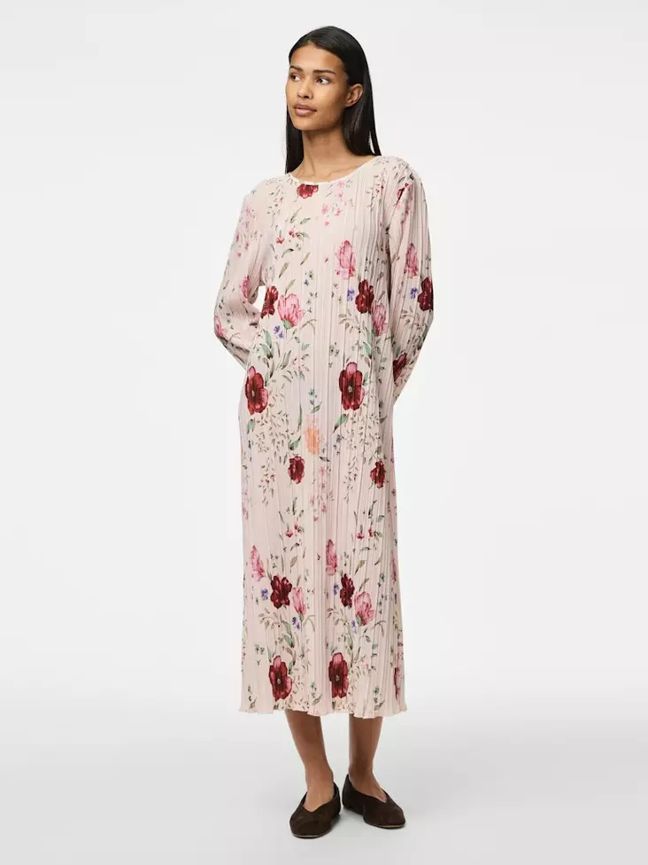 Pieces floral dress Midi pink tulle/flowers - Dresses and tunics - 138847 - 1