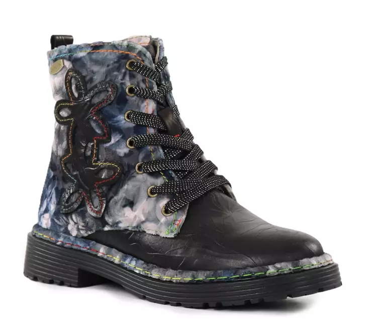 Laura Vita women's lace-up ankle boots Incaso 24 charbon - Women's ankle boots - 138987 - 1