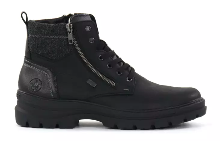 Rieker men's genuine leather studded ankle boots F5401-00 black - Men's ankle boots and boots - 139177 - 1