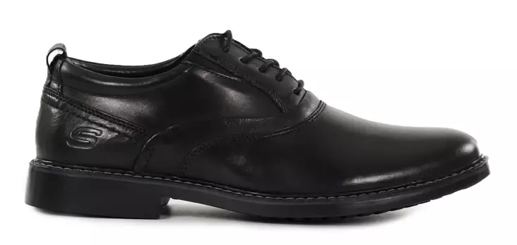 Skechers men's genuine leather work shoes 66403/BLK BREGMAN - VELSOM black - Men's professional shoes - 139337 - 1
