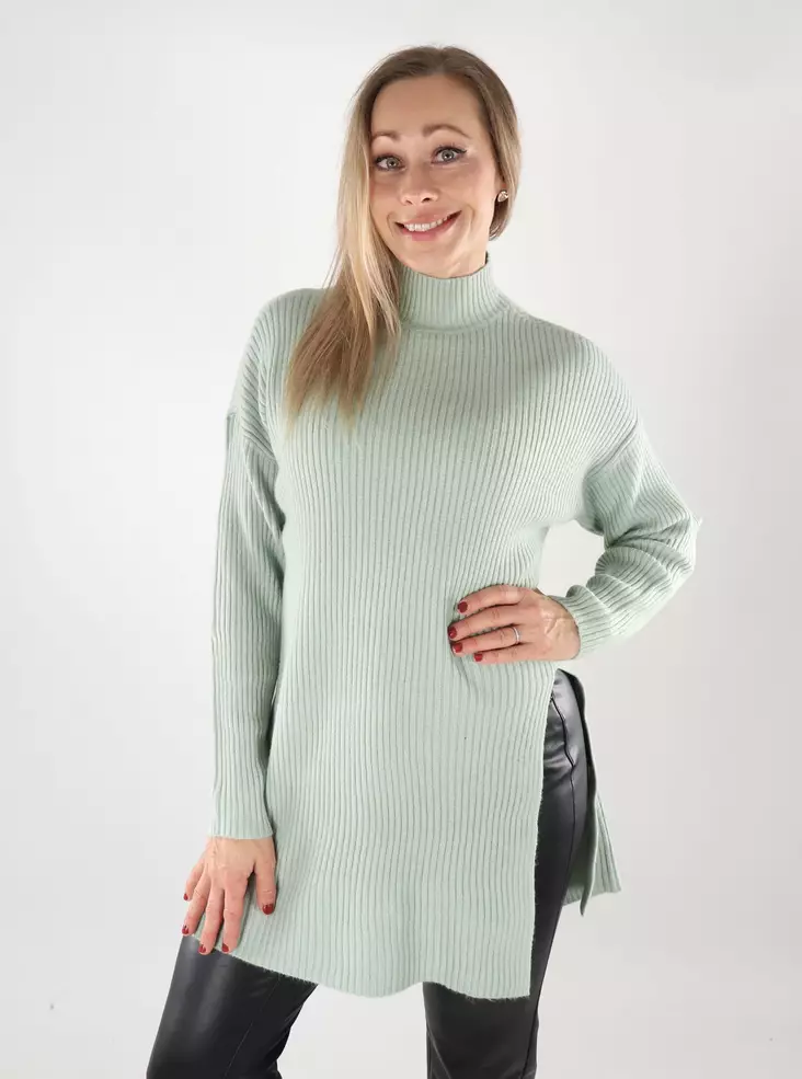 Only women's sweater Long aqua gray - Women's knitwear - 139487 - 1