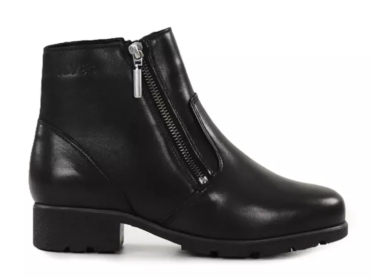 Ilves women's leather ankle boots with XXL last 8486 black - Women's ankle boots - 139867 - 1
