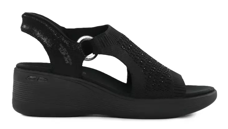 Skechers women's wedge sandals 188001/BBK PIER LITE - PARK PATH black - Skechers women`s sandals - 140657 - 1