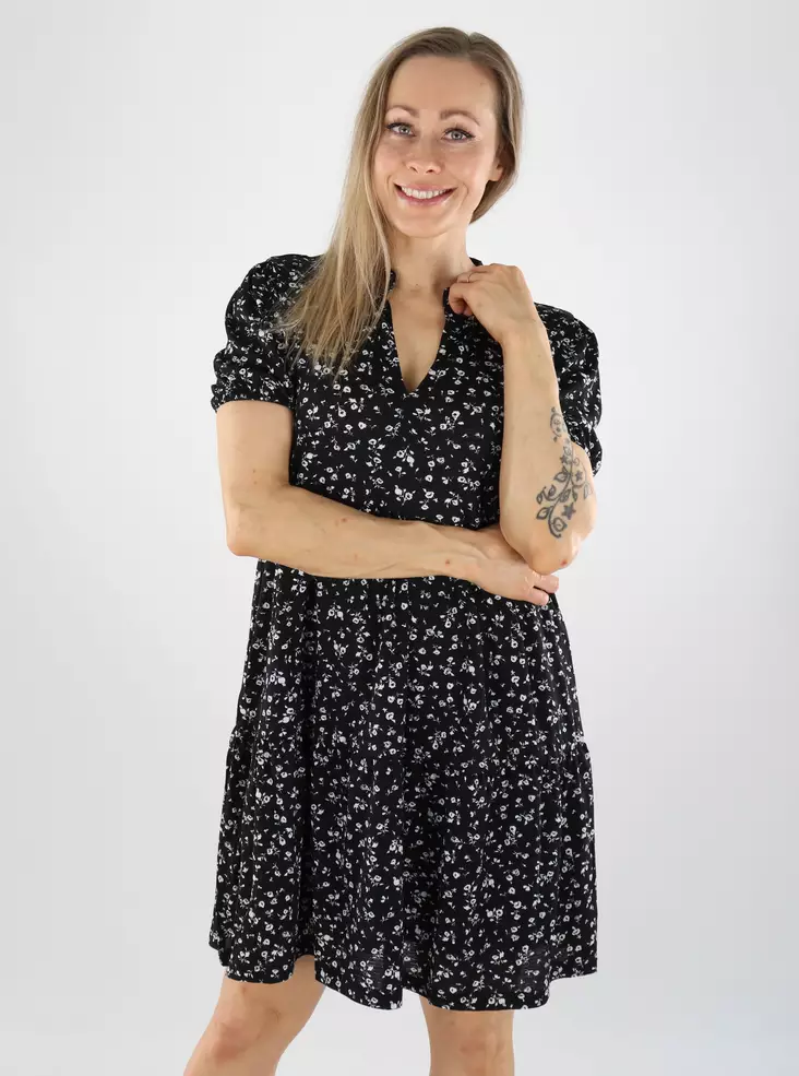 JDY short dress black/cd ditsy - Dresses and tunics - 140957 - 1