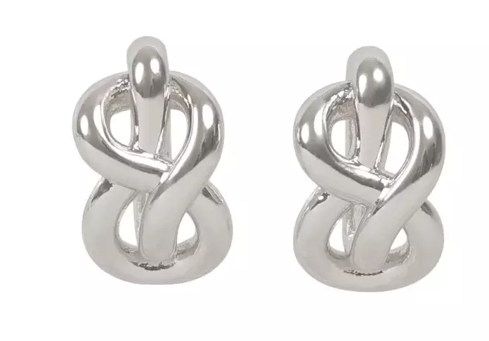 Snö of Sweden Earrings Everly knot silver - Earrings - 141587 - 1