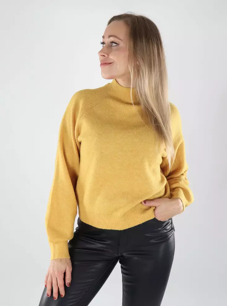 Vero Moda women's sweater VMLEAF Pullover golden spice - Women's knitwear - 141737 - 1