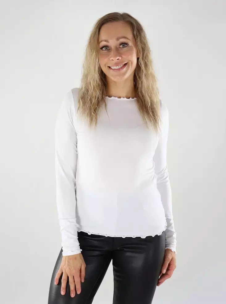 JJXX women's shirt Babylock bright white - Women's long sleeved shirts - 139077 - 1