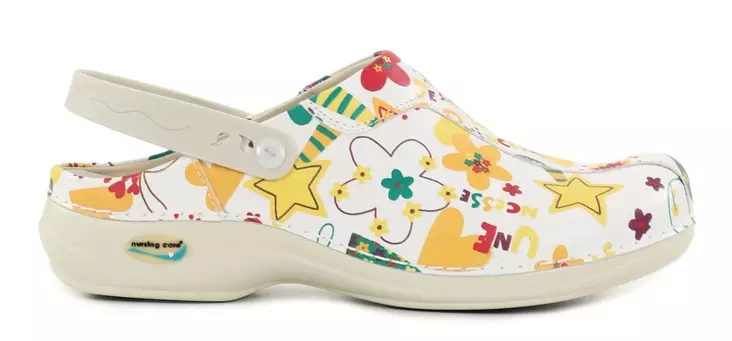 Nursing Care Machine Washable Genuine Leather Work Shoes WG2PF2 Madrid Child Draws - Women's work shoes - 112317 - 1