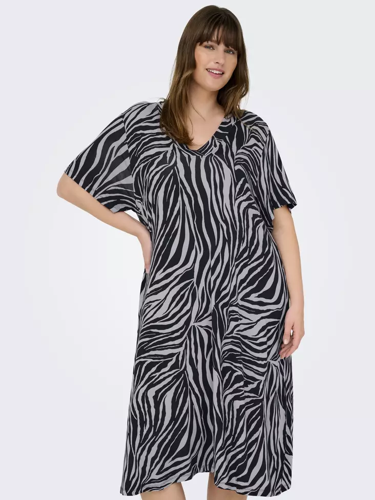 Only Carmakoma plus size stretch dress alloy/zebra - Dresses and tunics - 138347 - 1