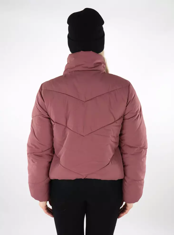 Only women's lightweight padded jacket Puffer rose brown