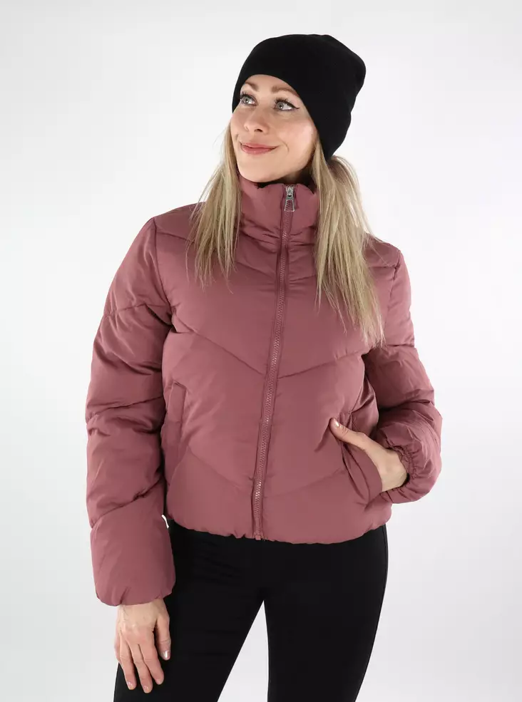 Only women's lightweight padded jacket Puffer rose brown - Women's light winter jackets - 137257 - 1