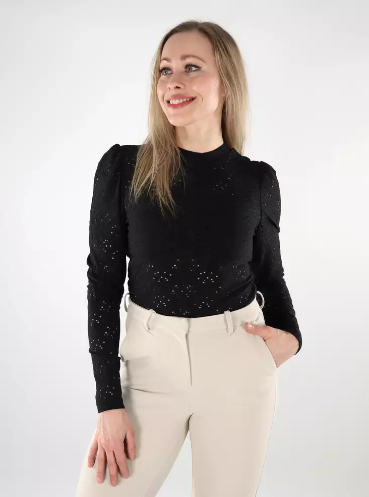 Only women's shirt Life Puff black - Women's long sleeved shirts - 137587 - 1