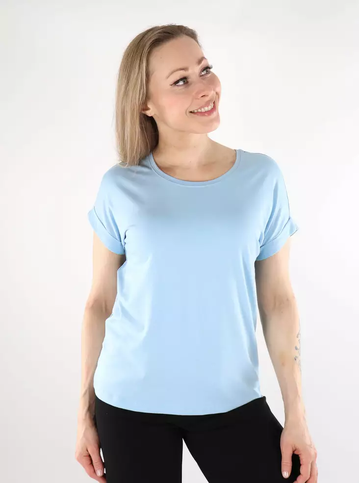 Only women's t-shirt ONLMOSTER O-Neck clear sky - Women's T-shirts - 138207 - 1