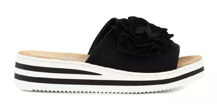 Rieker women's Mules V0252-00 black - Women's mules - 137947 - 1