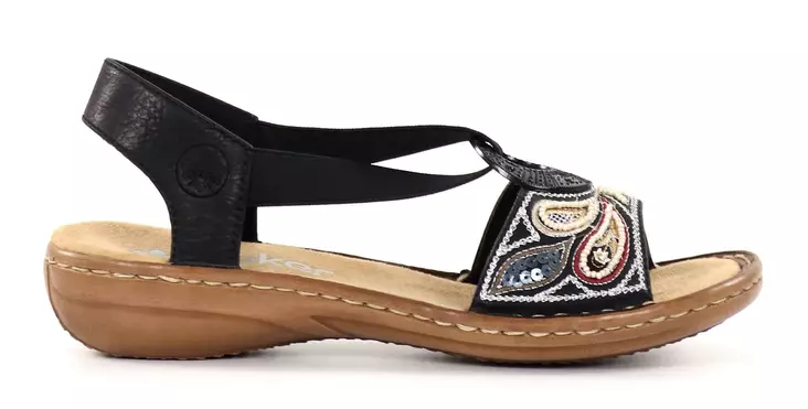 Rieker women's sandals 608B4-00 black - Rieker women`s sandals - 138227 - 1