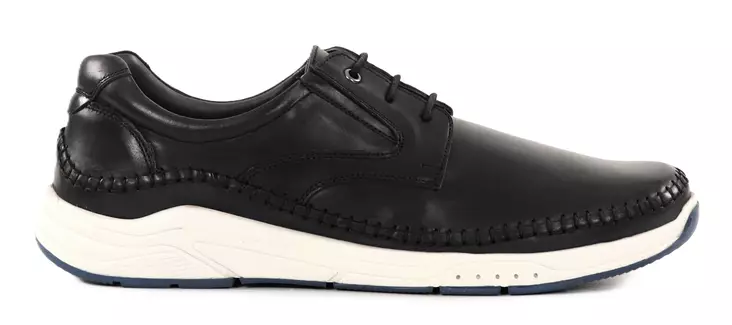 Topman men's genuine leather walking shoes 15024 black - Men's walking shoes - 138057 - 1