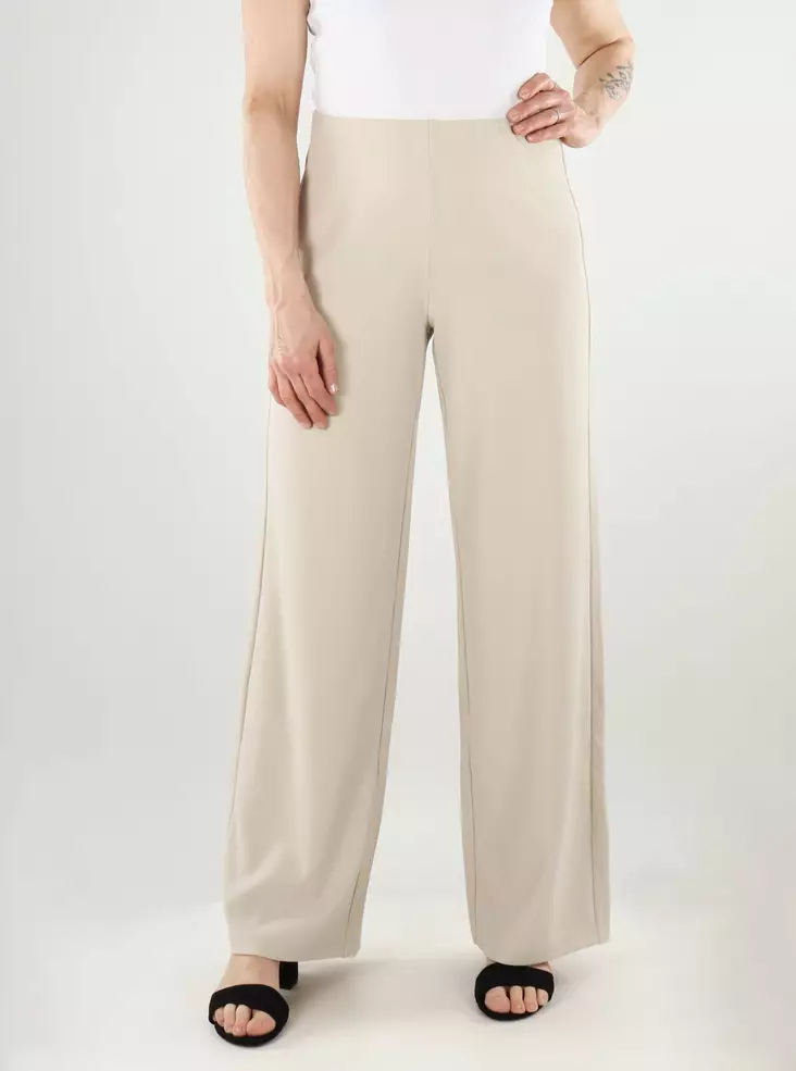 Vero Moda women's wide-leg trousers MW pumice stone - Women's trousers - 137937 - 1